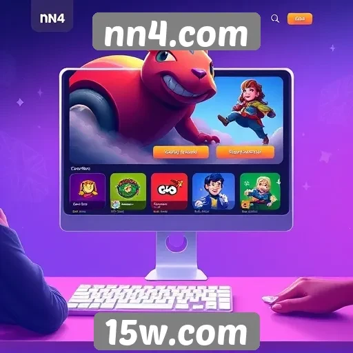 Tendências de design de interface no site de jogos nn4.com